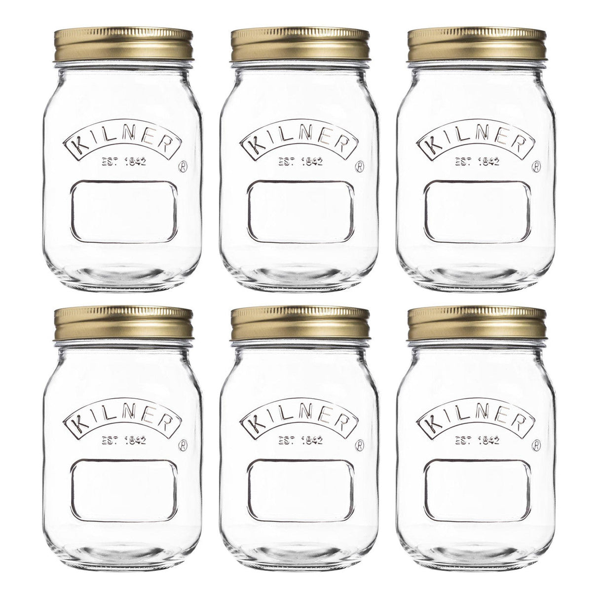 1609 - Kilner Genuine Preserve Jar 500ml - Set of 6