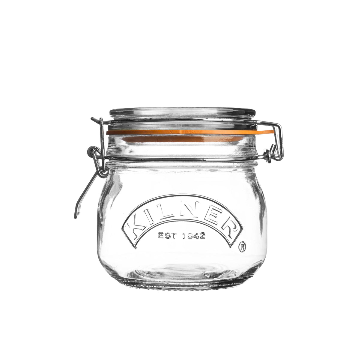 Round Clip Top Jar, 500ml