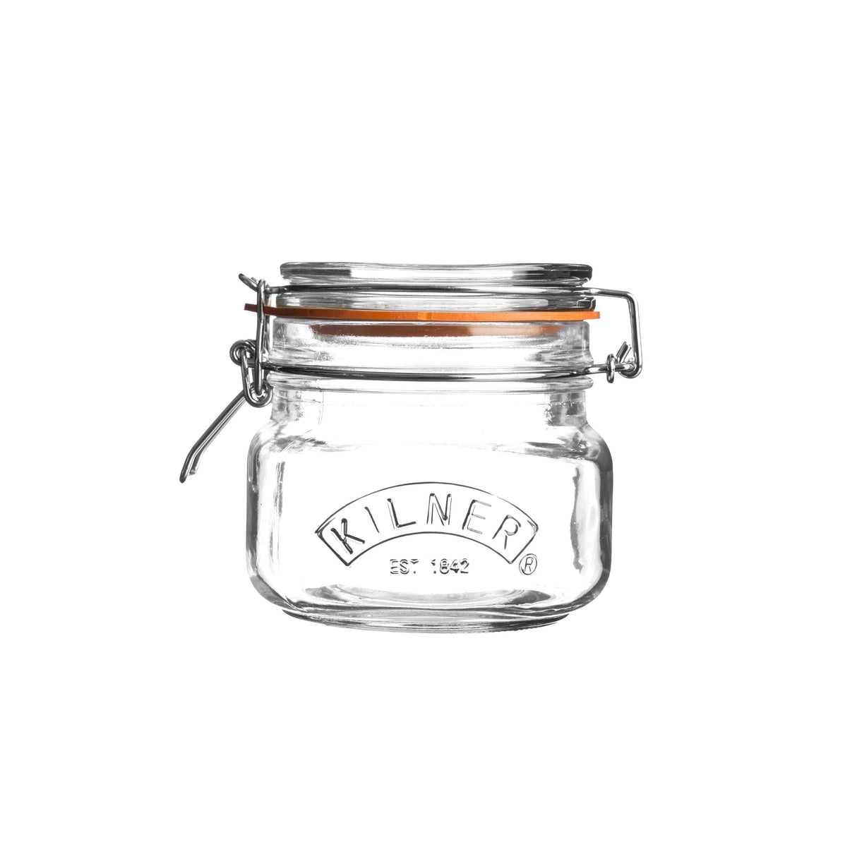 Square Clip Top Jar, 500ml