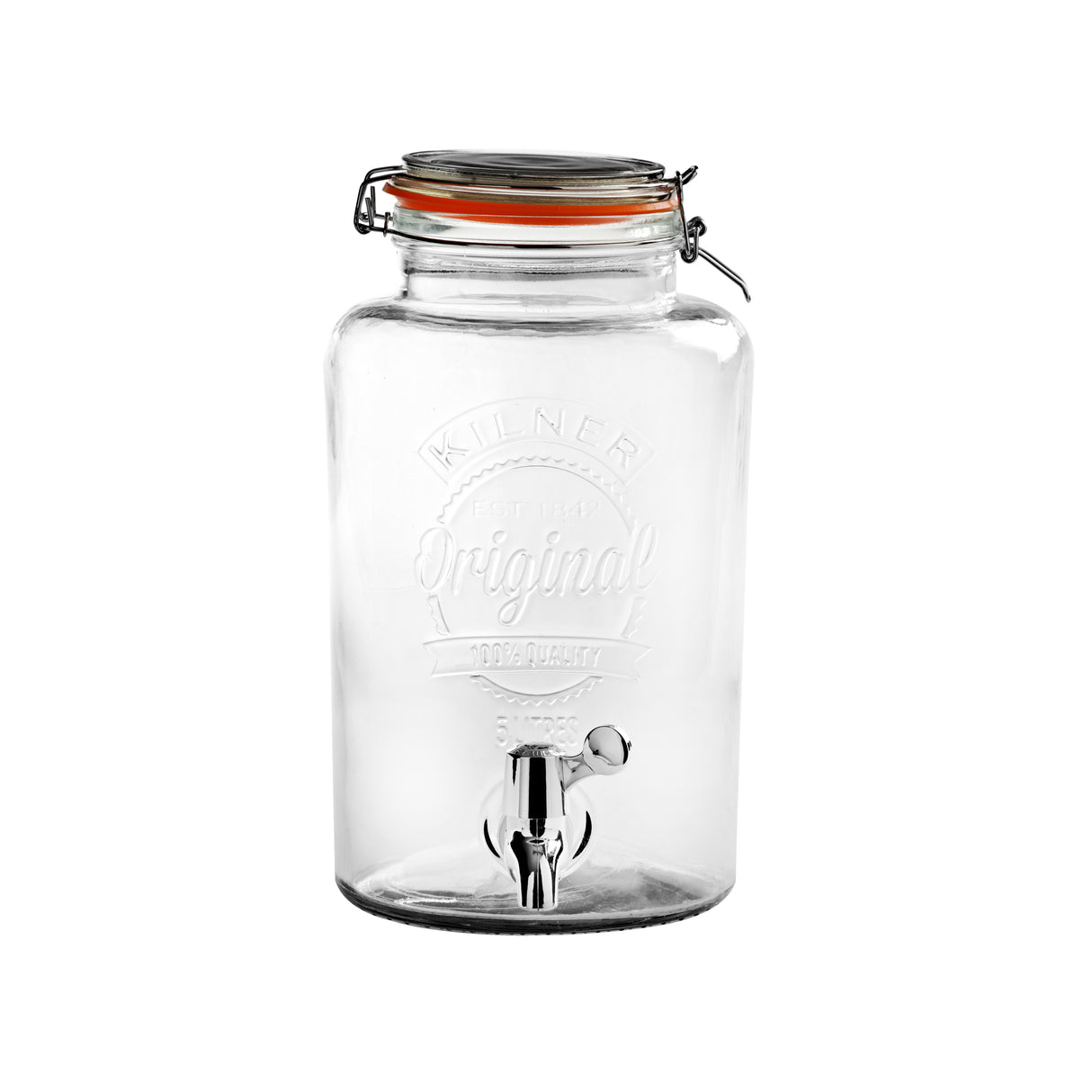 Round Storage Jar with Dispensing Tap, 8 Litre