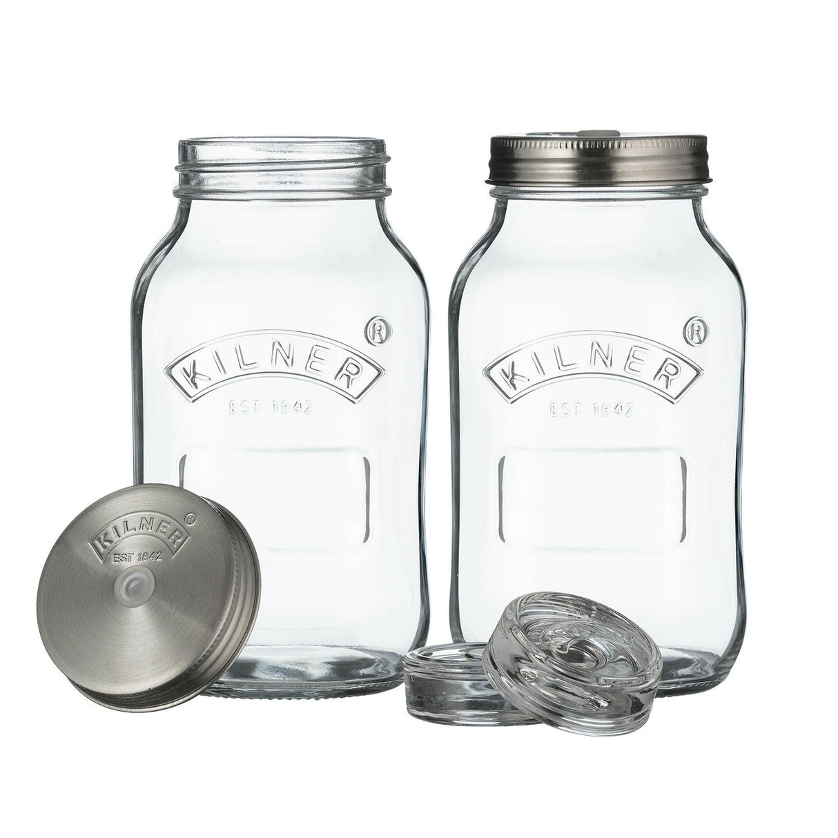 1799 - Kilner Fermentation Jar 1 Litre - Set of 2