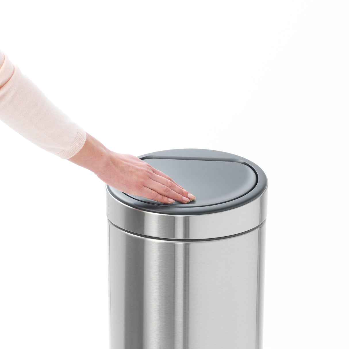 Touch Bin New 30L FPP Matt Steel - 1827 (4)