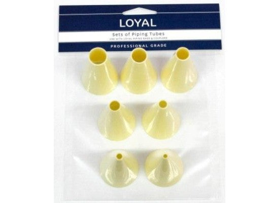 Plastic Round Pastry Tube Set (7 Pieces)