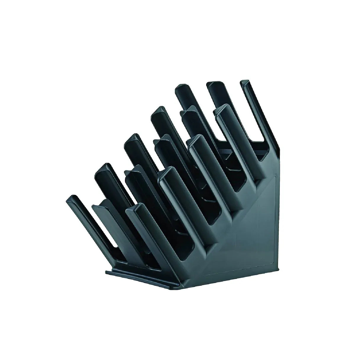 8653 - Chef Inox 8-Comp Vertical Cup Organiser 440x370x450mm Black