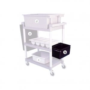 Unica Flatware Bin-337x231x187 Black Suits 9600