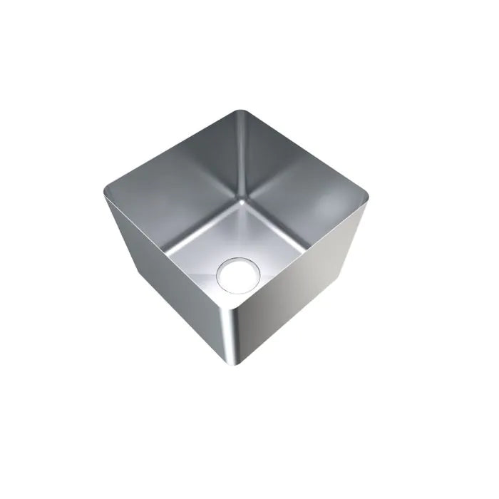 3monkeez HFS11 1.2mm Hand Fabricated Economy Sink Bowl, 400x400x250