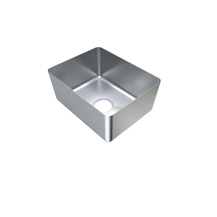 3monkeez HF453520 1.2mm Premium Hand Fabricated Sink Bowl, 450x350x200