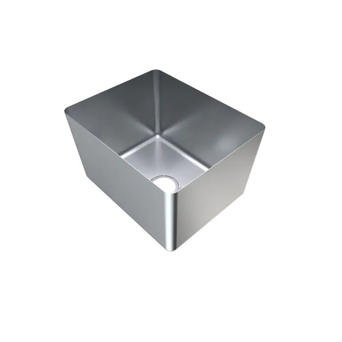 3monkeez HF504030 1.2mm Premium Hand Fabricated Sink Bowl, 500x400x300