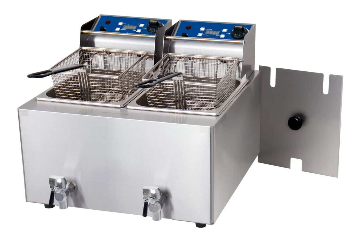 Birko Fryer -Double 8L- w/tap GO01950