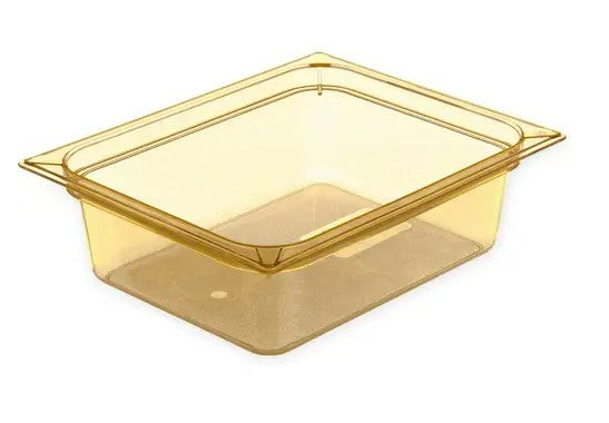 Carlisle 10421B13 | StorPlus™ Food Pan 1/2 Size | High Heat Amber | 100mm Deep | Case of 6