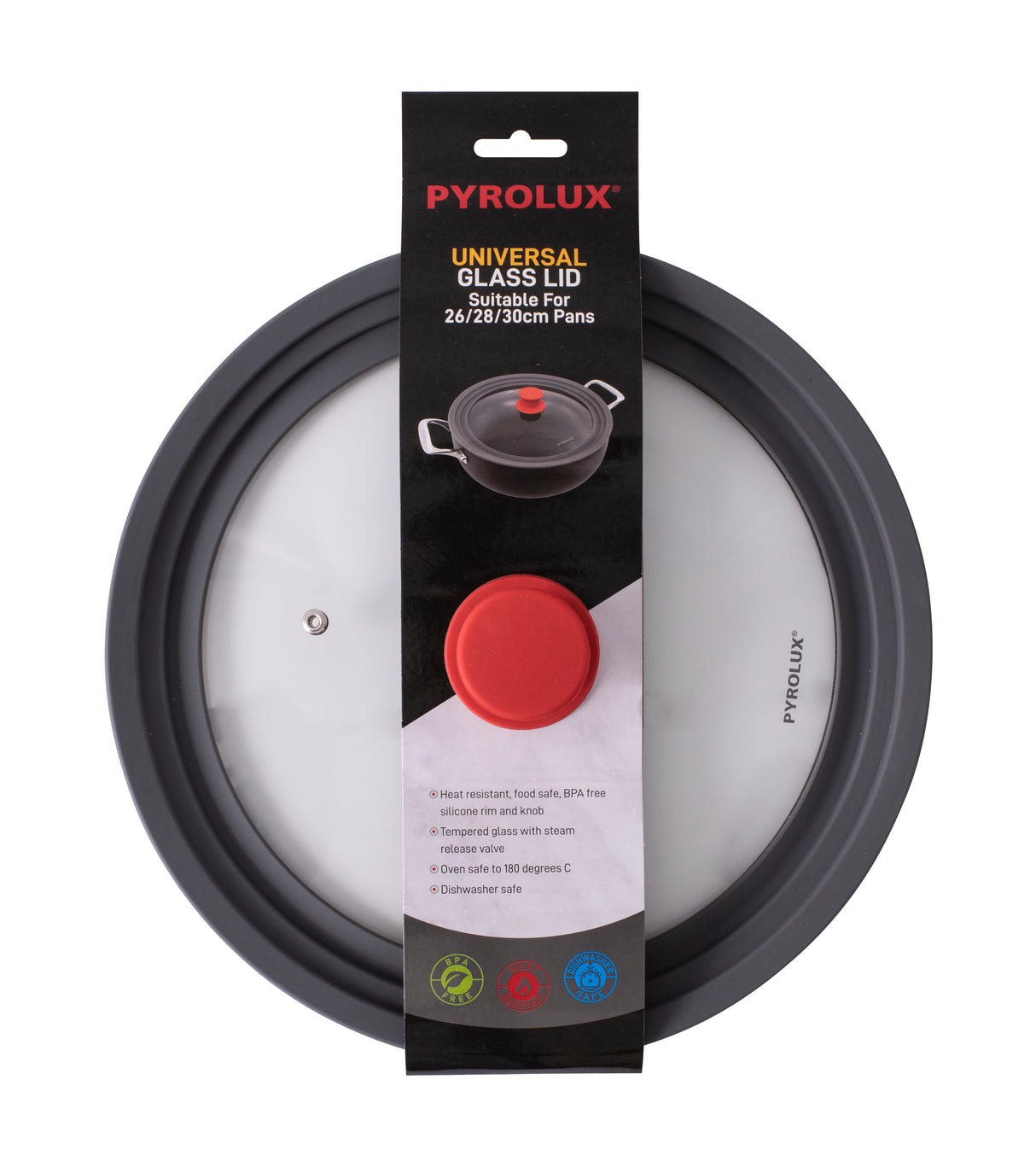 Universal Glass Lid 26/28/30cm