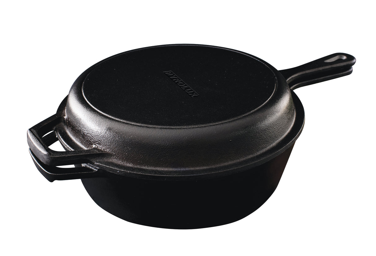 2 Piece Duo Cookware Set: Deep Skillet 26cm/3.2L Skillet 26cm