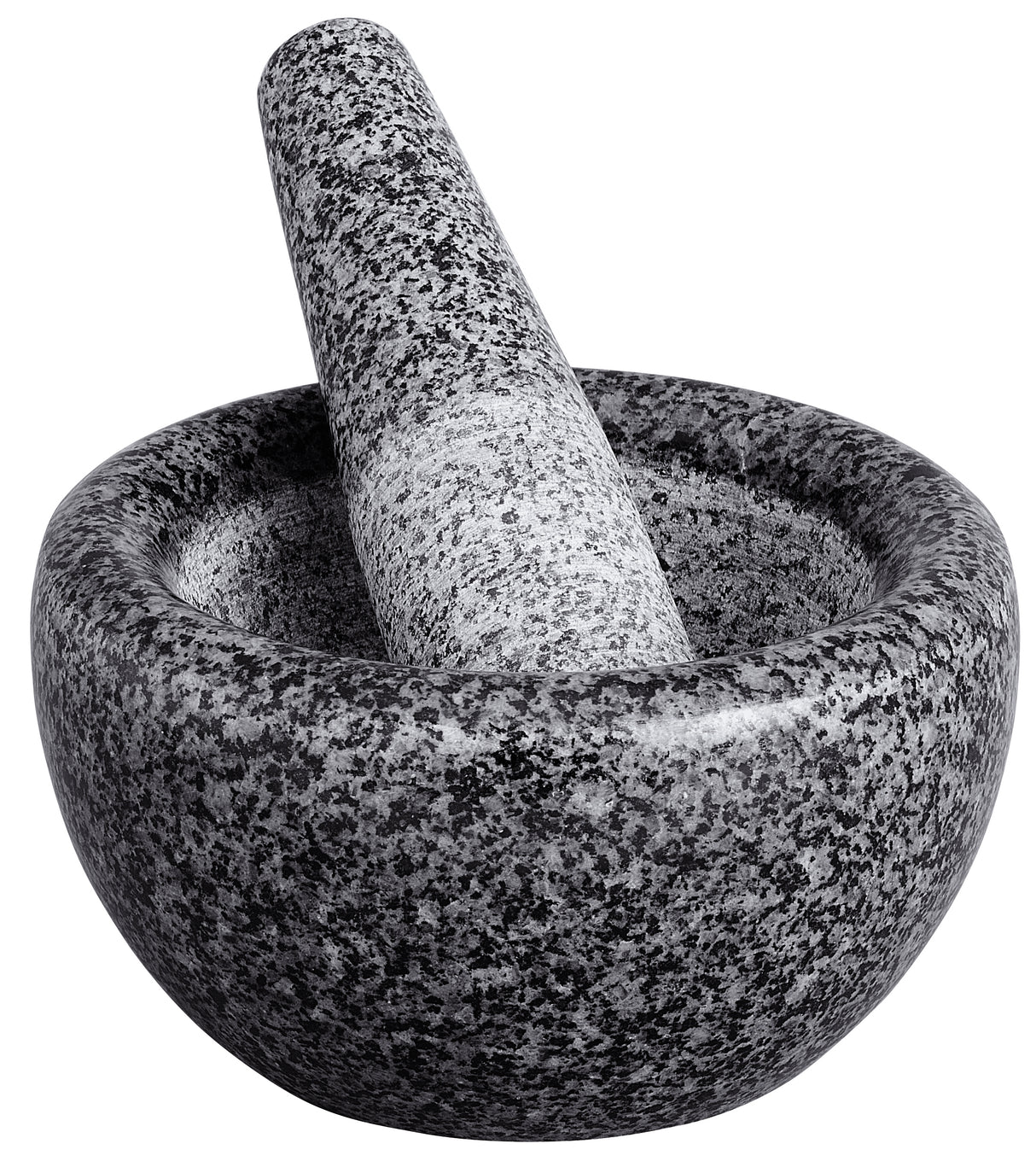 Pencil Edge Mortar and Pestle, 18cm - Black Speckled - 12843