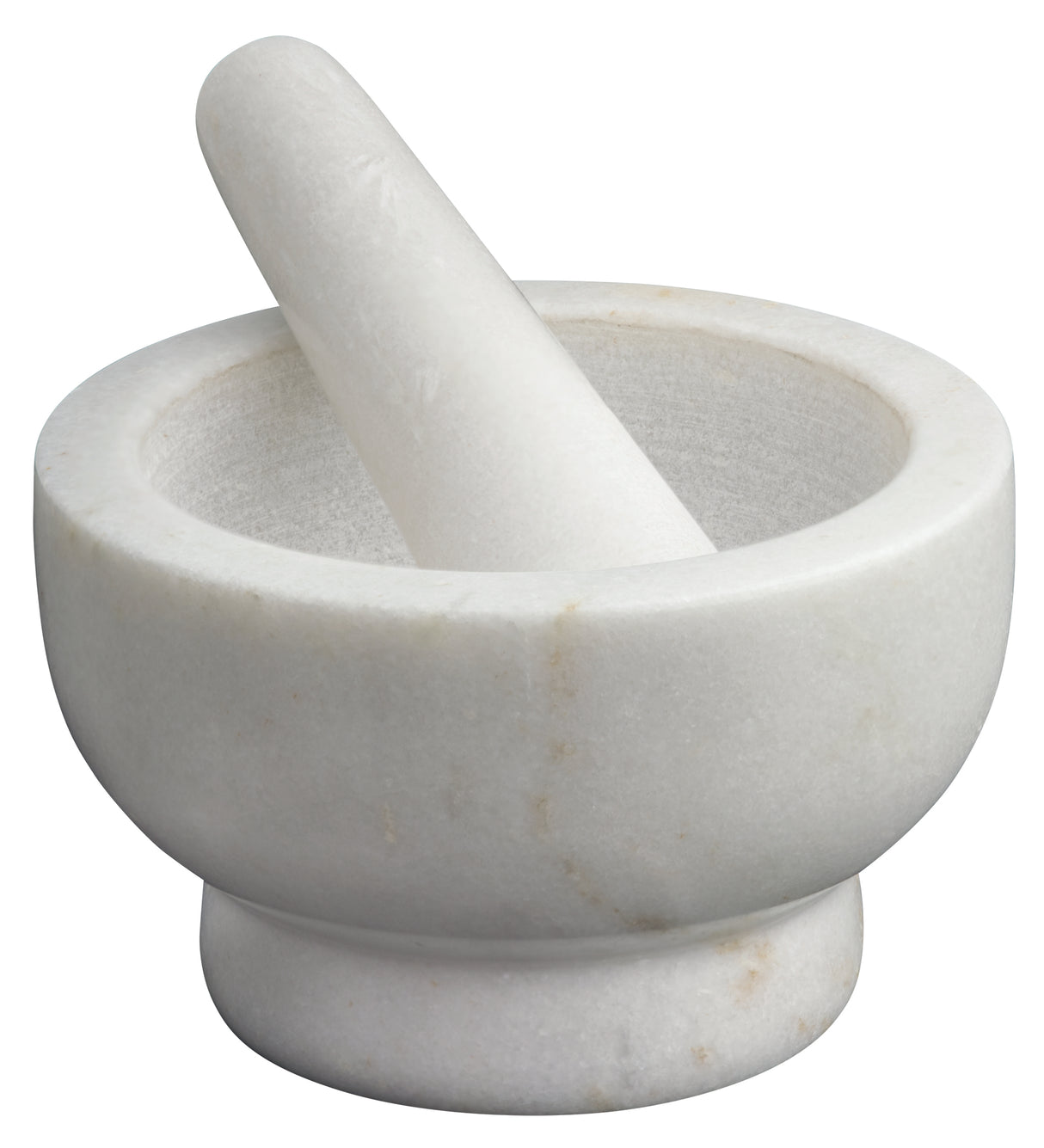 Marble Footed Mortar and Pestle - White - 12907