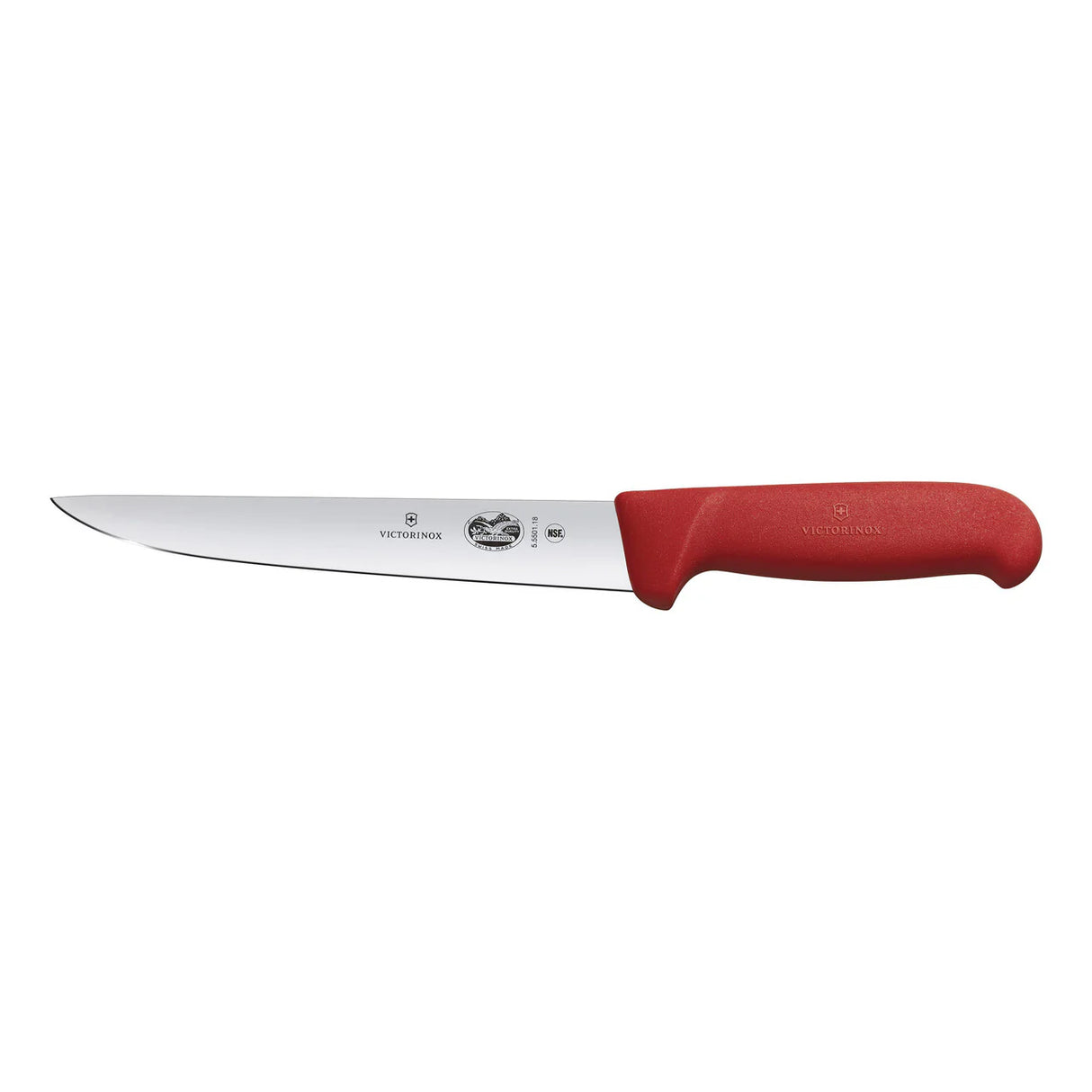 Sticking and Butchers Knife, Straight Back 22cm - Red