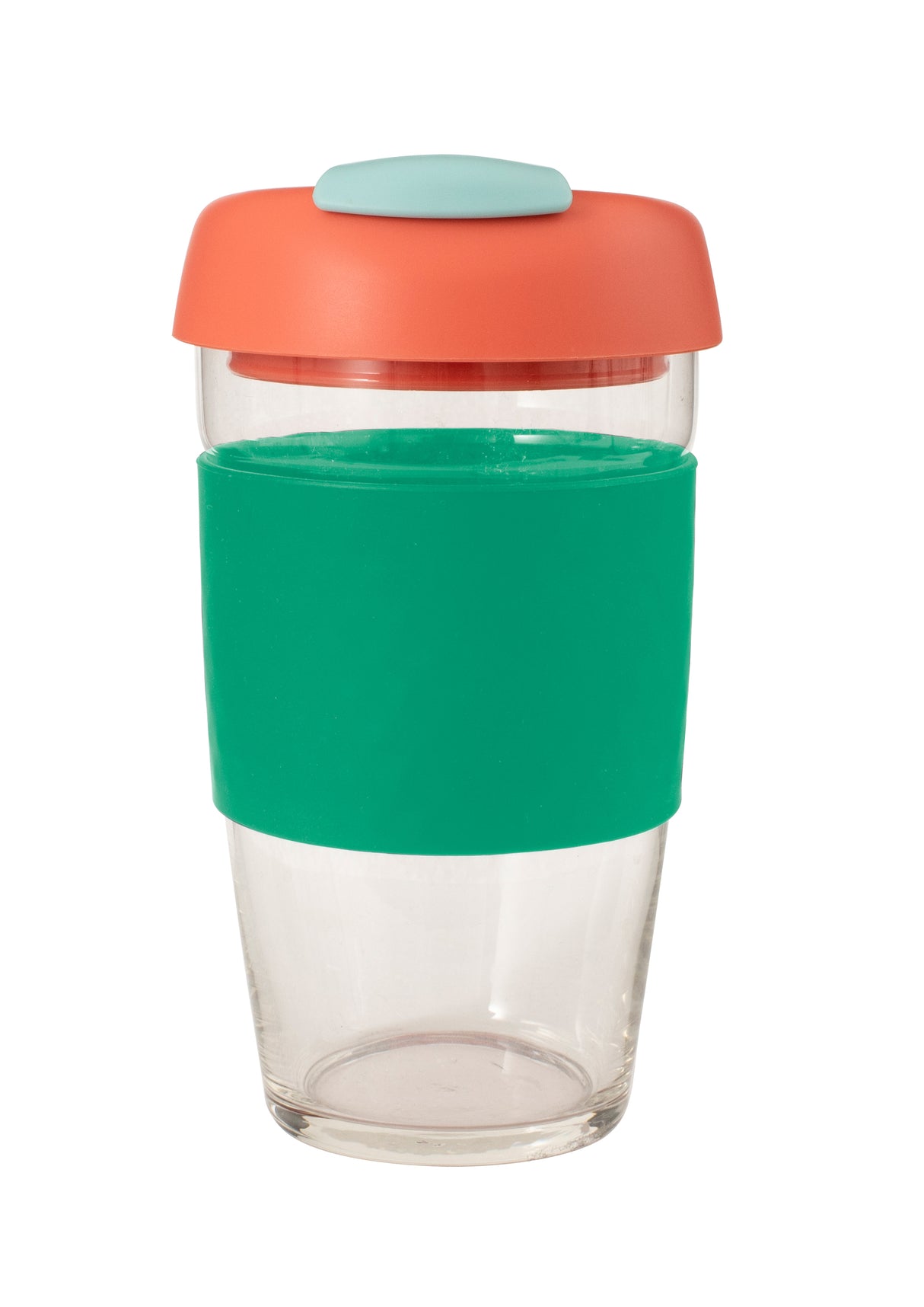 Glass GoCup, 473ml/16oz - Green /Coral / Sea Foam - 13845