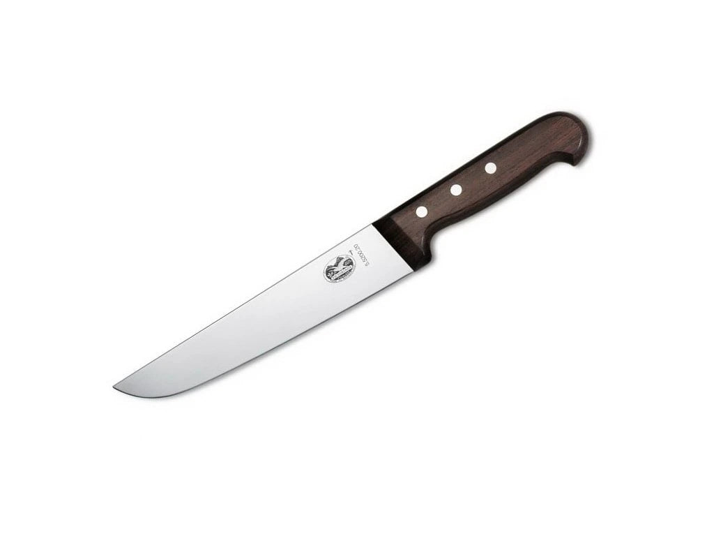 Butchers Knife, Straight Edge 20cm - Wood