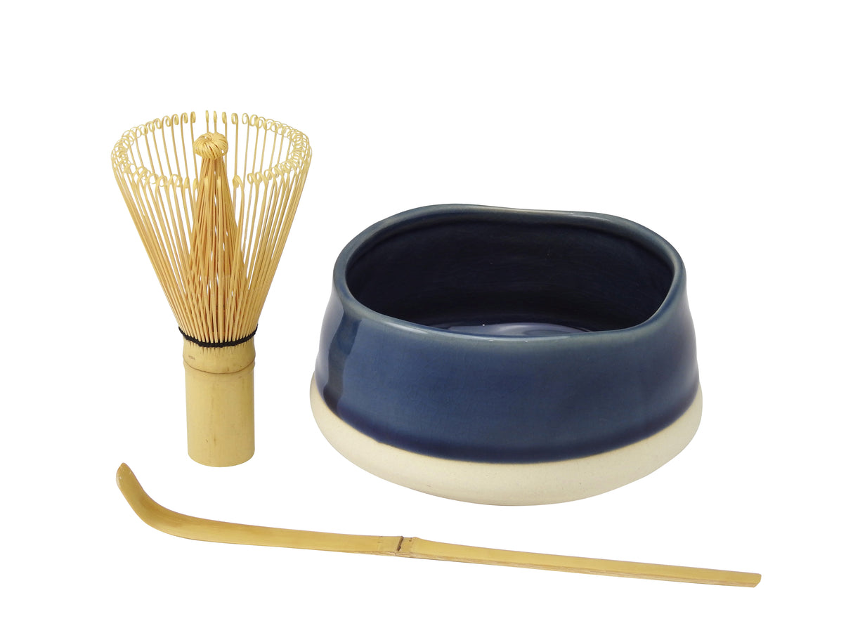 Matcha Ceremonial Set (1 x Matcha Whisk, 1 x Bamboo Scoop, 1 x Ceramic Bowl) - 15030