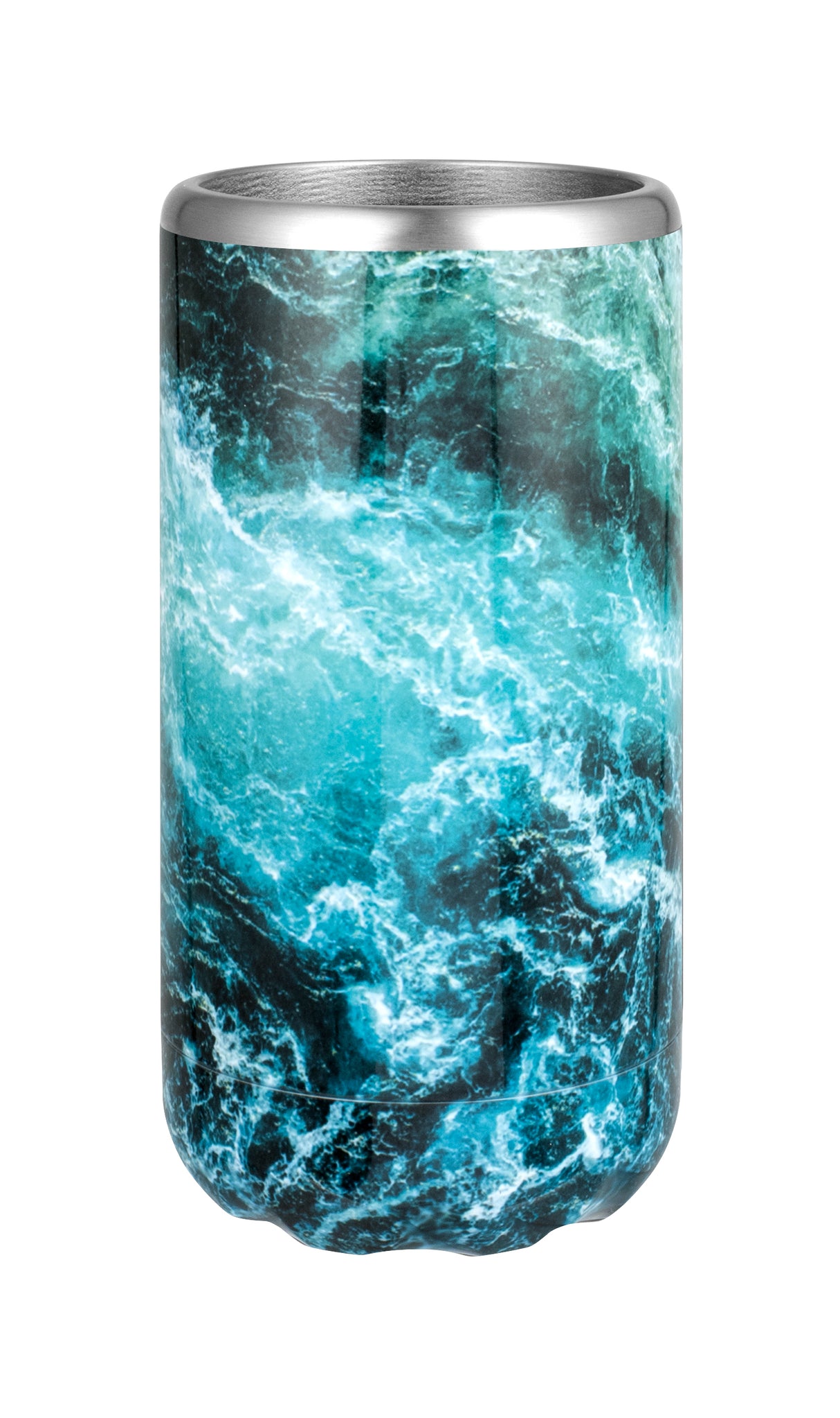 Slim Double Wall Insulated Can & Stubbie Holder - Ocean - 15133