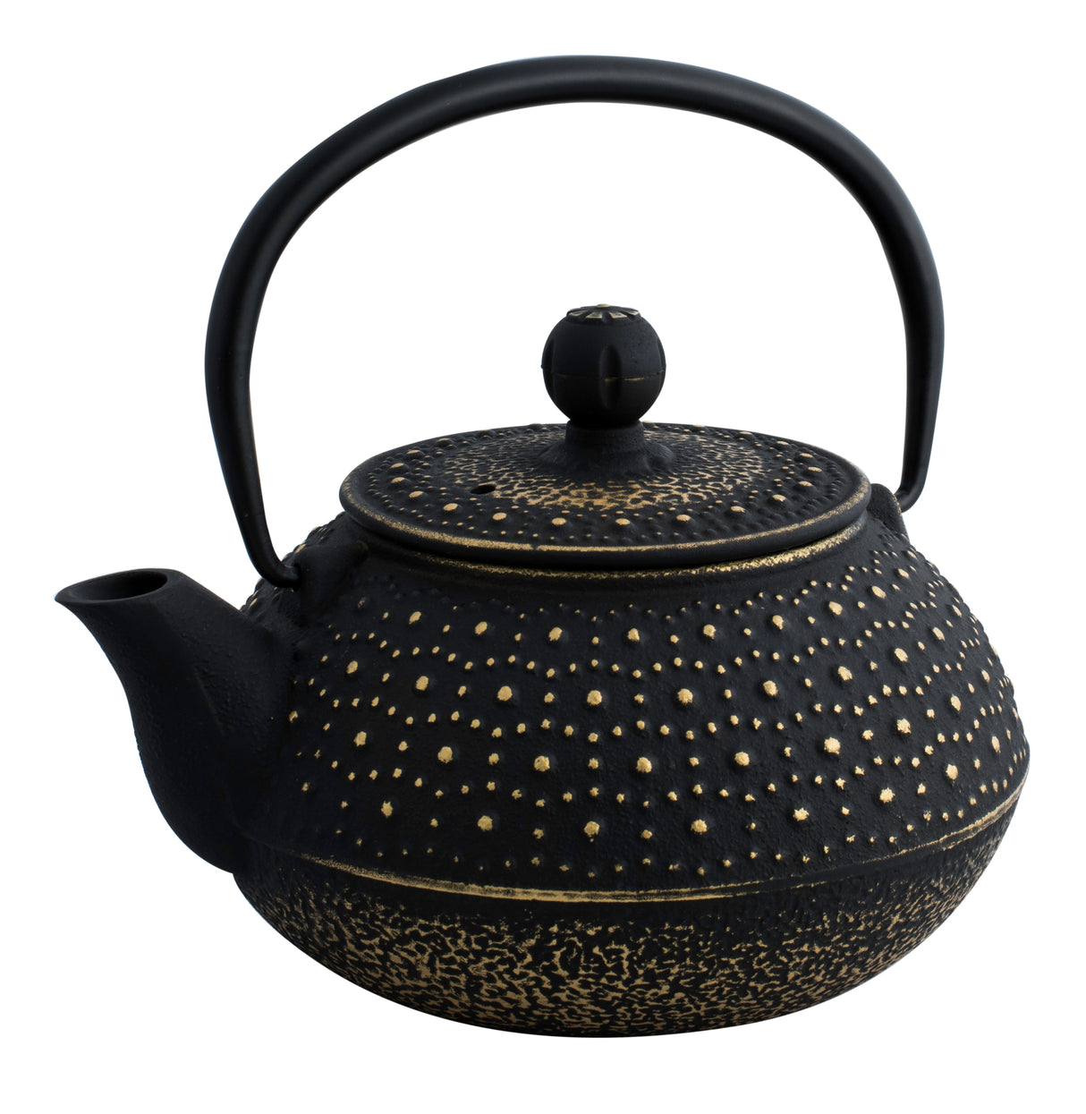 Imperial Cast Iron Teapot, 800ml - Black / Gold - 15193