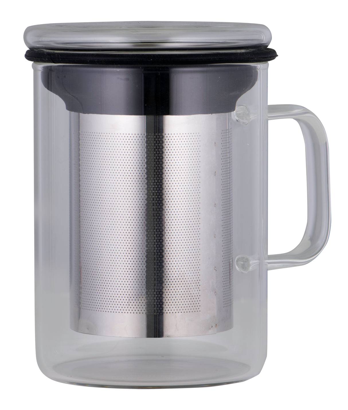 Tea Mug with Infuser, 350ml - Black - 15246