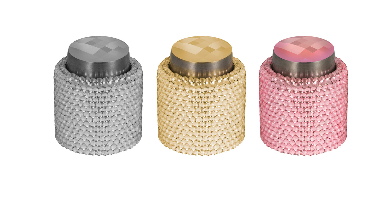 Luxe Champagne Stopper - CDU of 15 (5 x Gold, 5 x Silver, 5 x Pink) - 15254