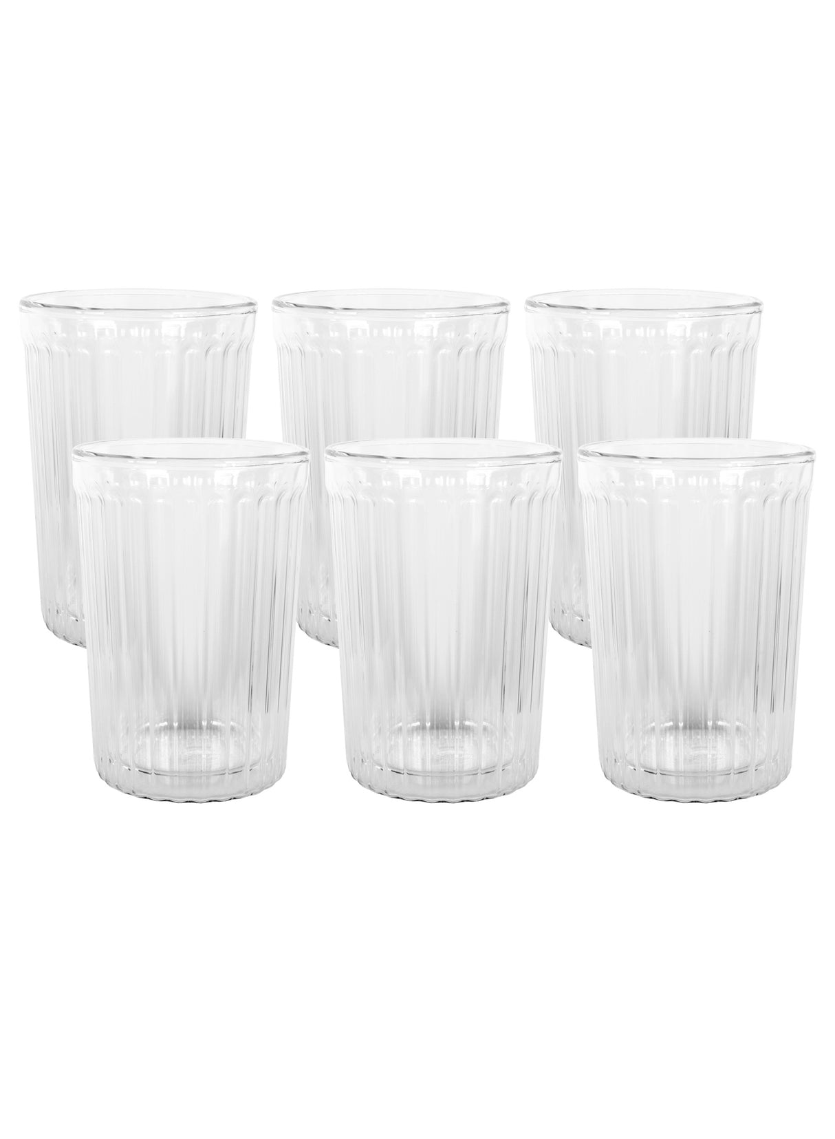 Rigato Double Wall Glass - Set of 6, 250ml - 15423