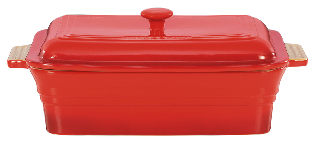 Rectangular Baker with Lid Red 4L - 19251