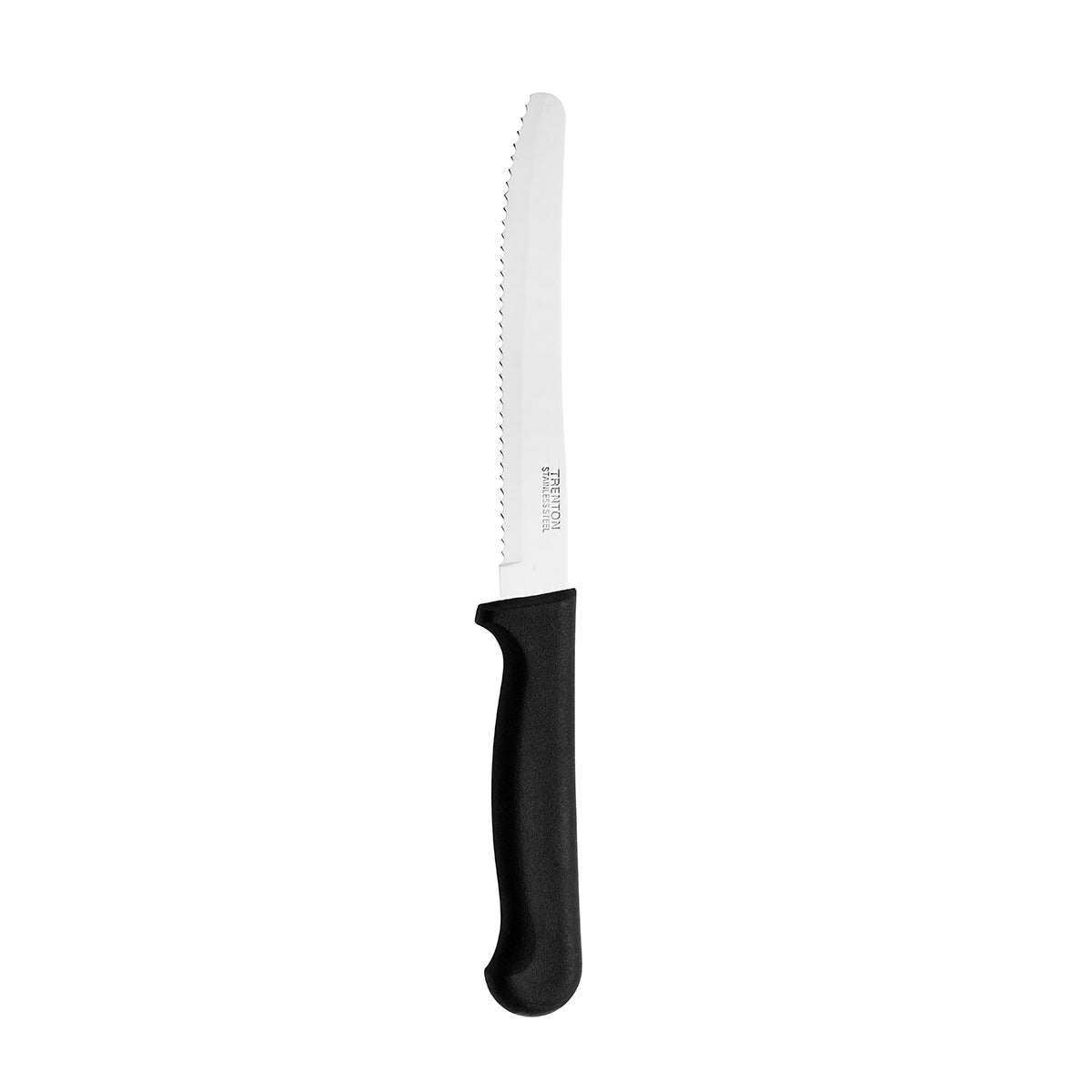 Steak Knife Round Tip-Black Handle, 223Mm