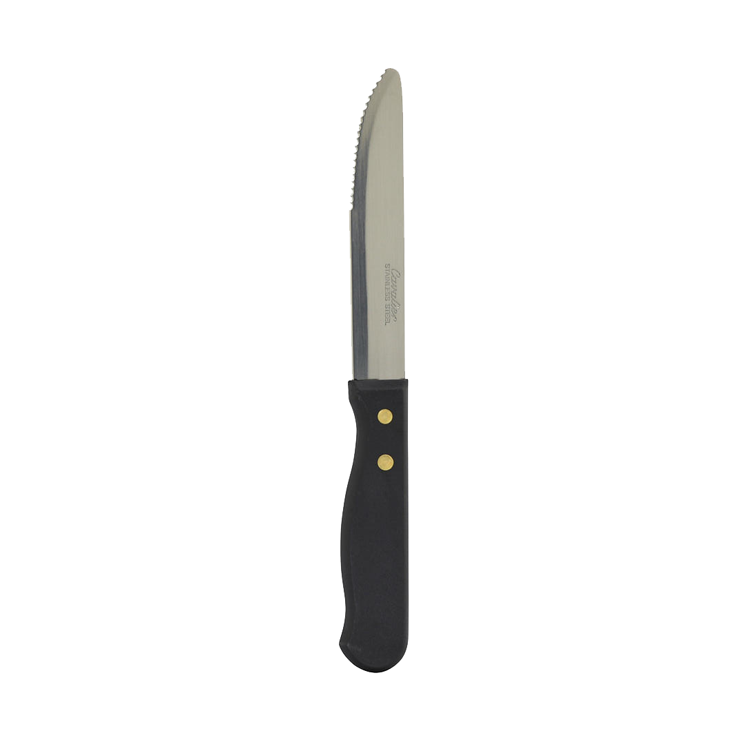 19931 - Steak Knife-Jumbo, Black Bakelite Hdl 125Mm (201 2492)