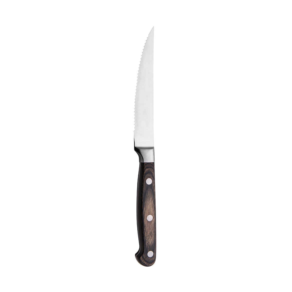19943 - Steak Knife Point Tip-Brown Handle, 230Mm