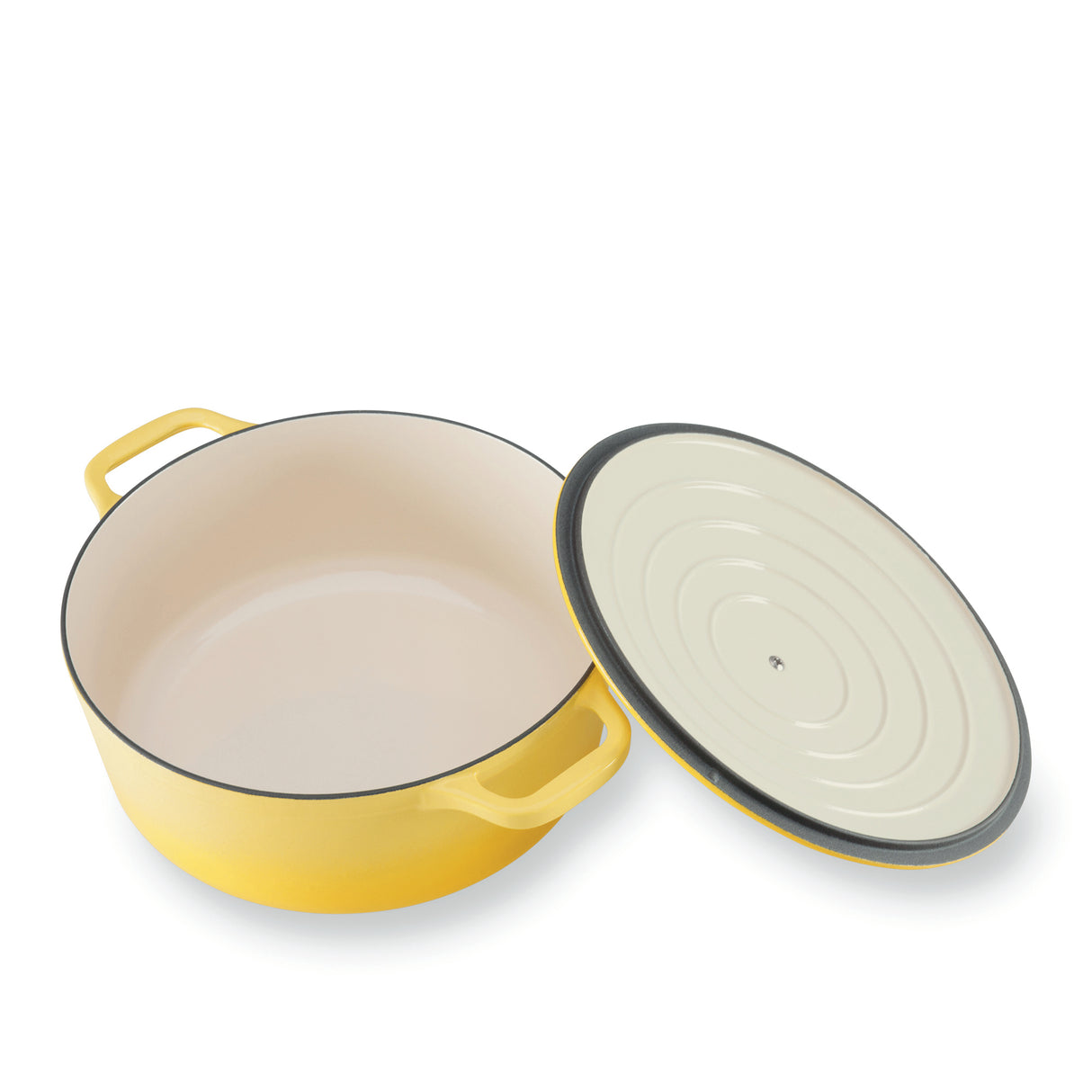 Round French Oven 24cm/4 Litre Lemon Yellow - 19963 (4)