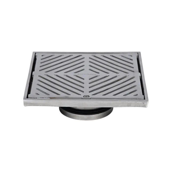 3monkeez FW-200S-316 200mm Square Floor Waste I 316 Grade Stainless Steel
