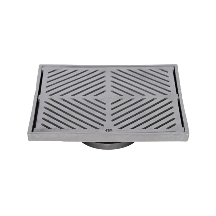 3monkeez FW-225S-316 225mm Square Floor Waste I 316 Grade Stainless Steel
