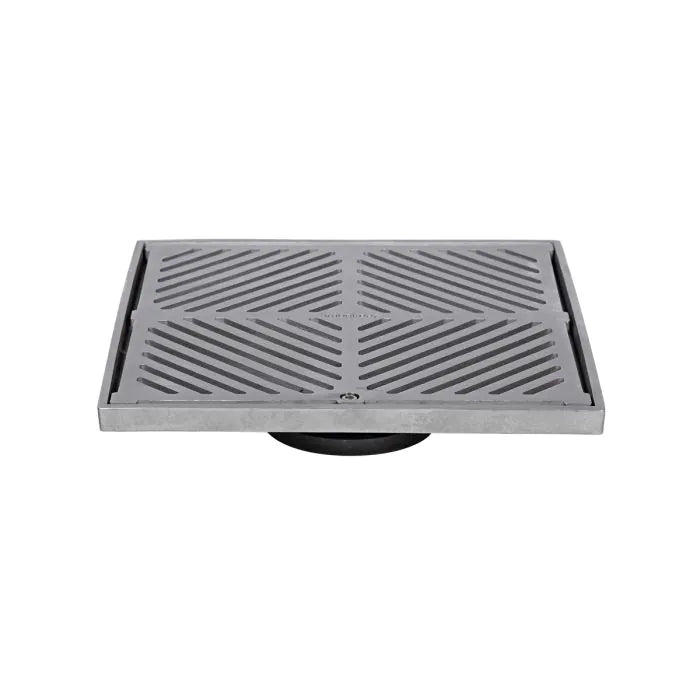 3monkeez FW-250S-304 250mm Square Floor Waste I 304 Grade Stainless Steel