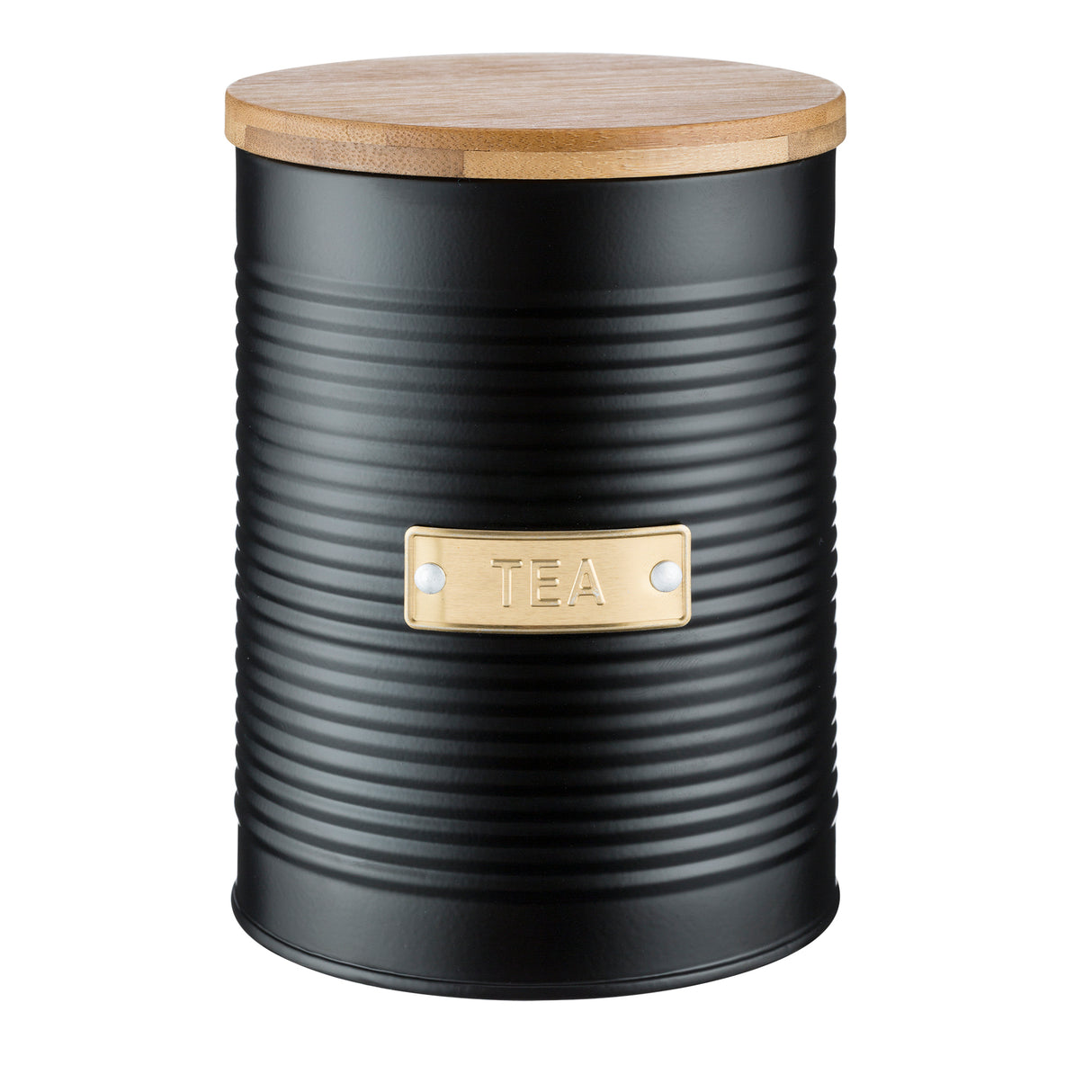 29125 - Living Otto Tea Storage, 1.4 Litre / 16 x 11cm - Black