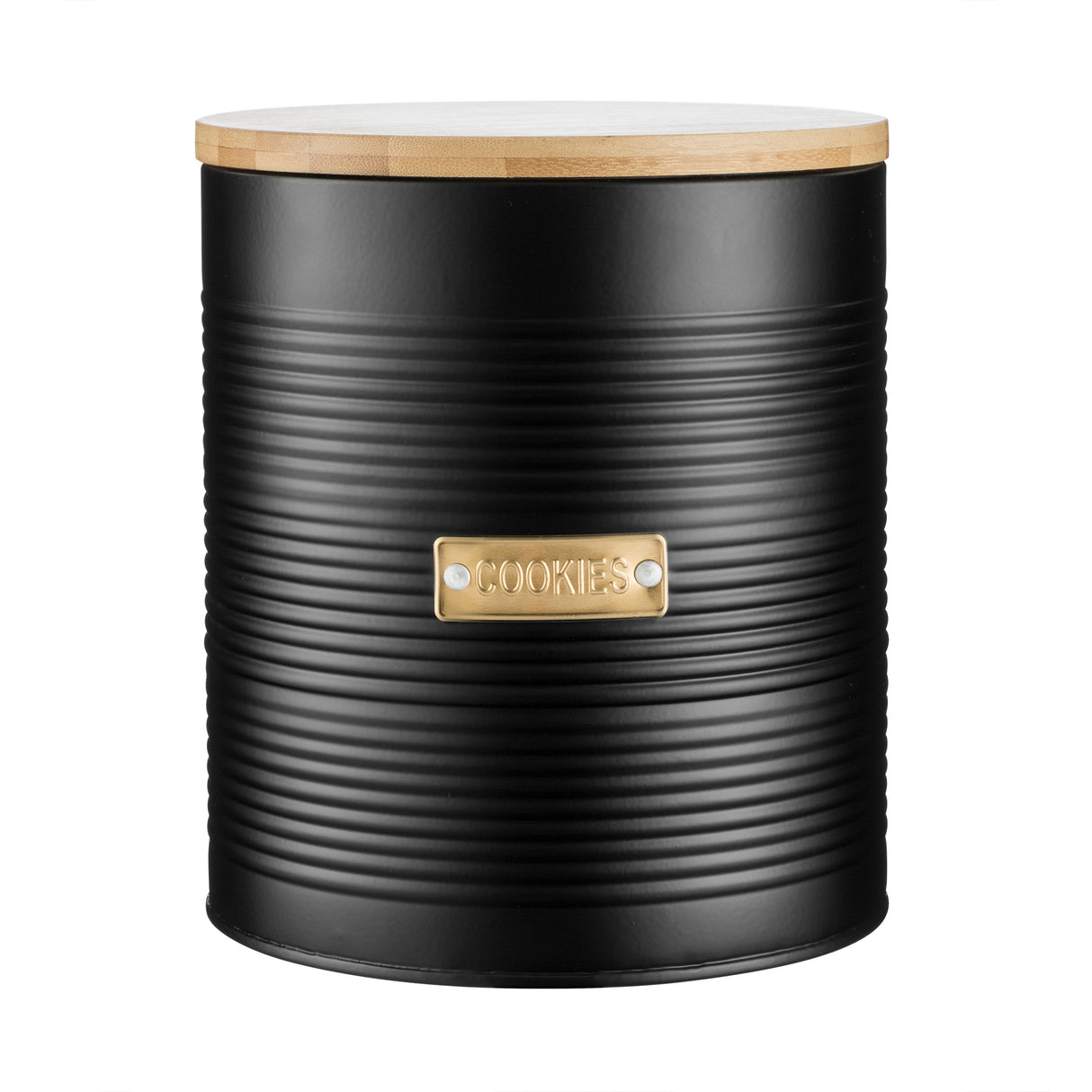 29171 - Living Otto Cookies Storage, 3 Litre / 19 x 16cm - Black