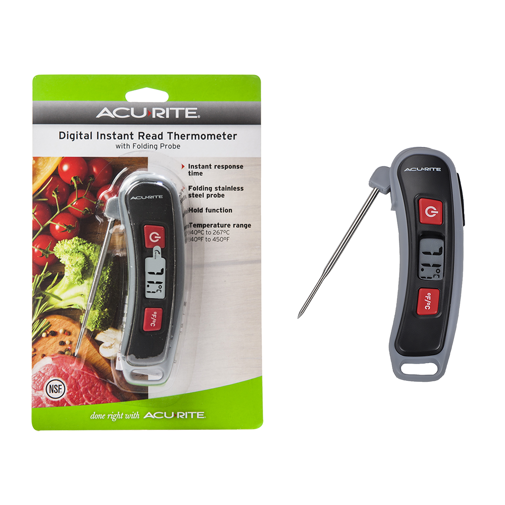Acu Rite Digital Instant Read Thermometer with folding probe