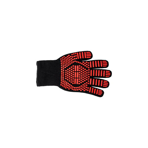 Chef Inox Oven Glove Flame Retardant To 250°C Pair 300mm Red Pair