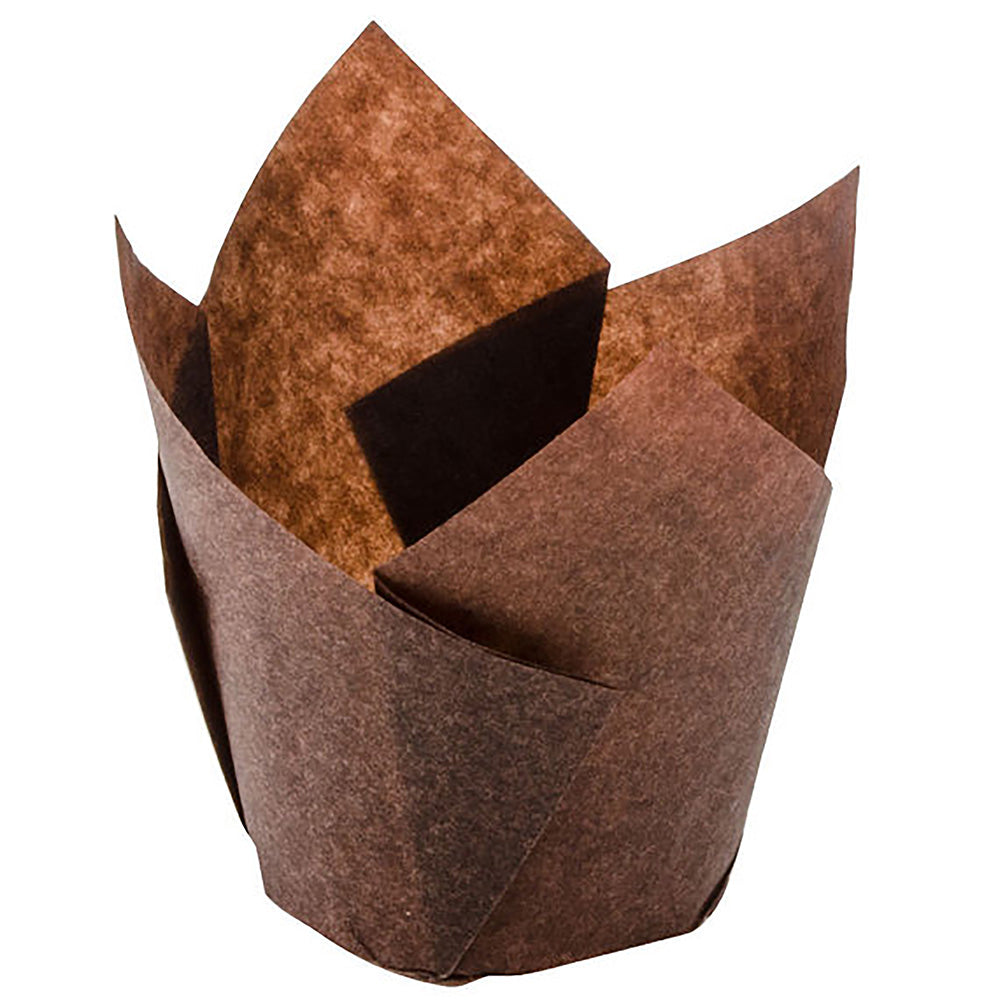 Alpen Tulip Muffin Wraps Brown 60x30mm Pack of 250