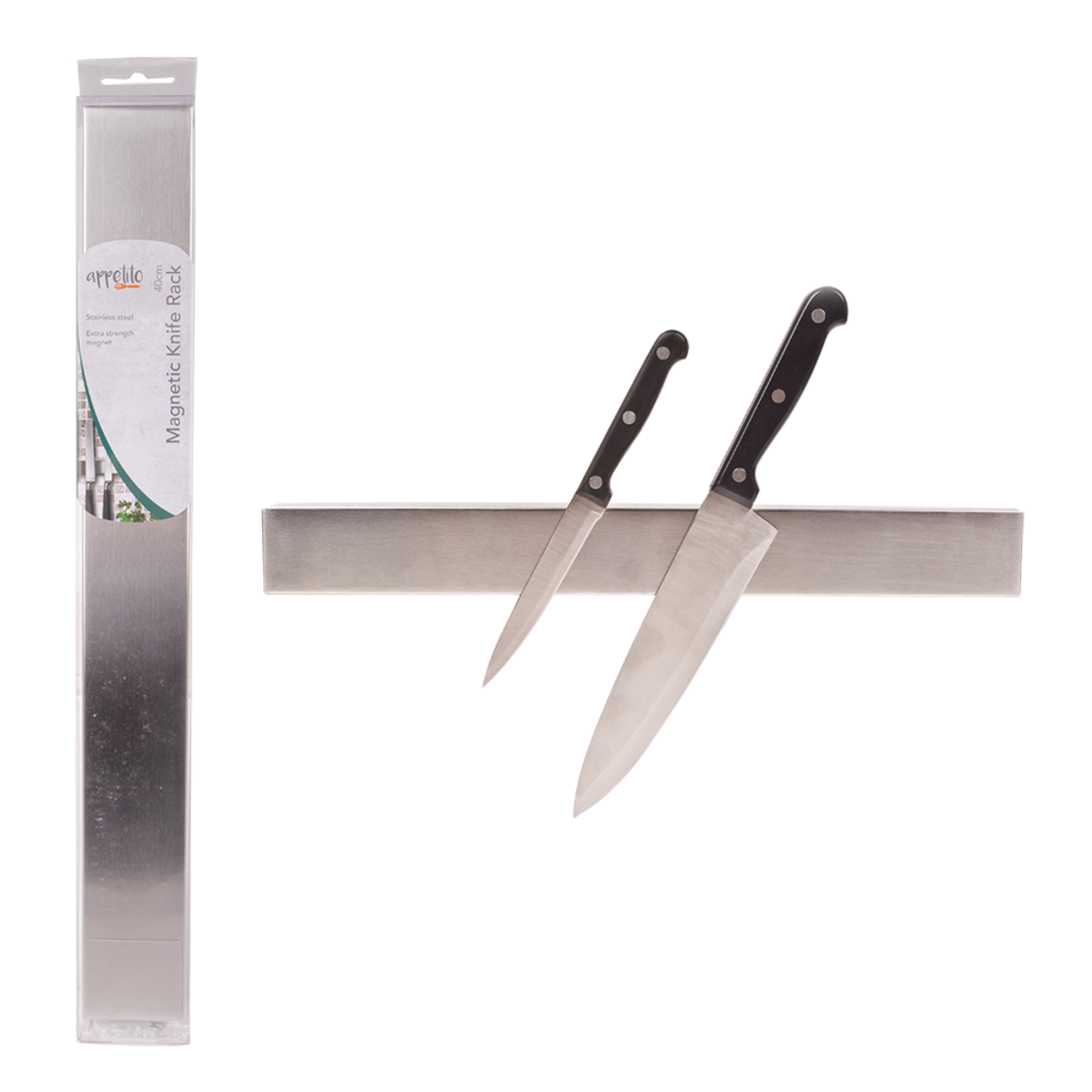 3618-2 - Stainless Steel Magnetic Knife Rack - 40cm