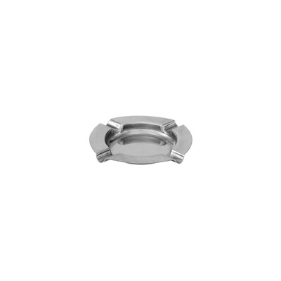 Commercial Stainless Steel & Black Bakelite Ashtray Collection (Standard, Double-Well & Windproof - 100mm to 170mm)