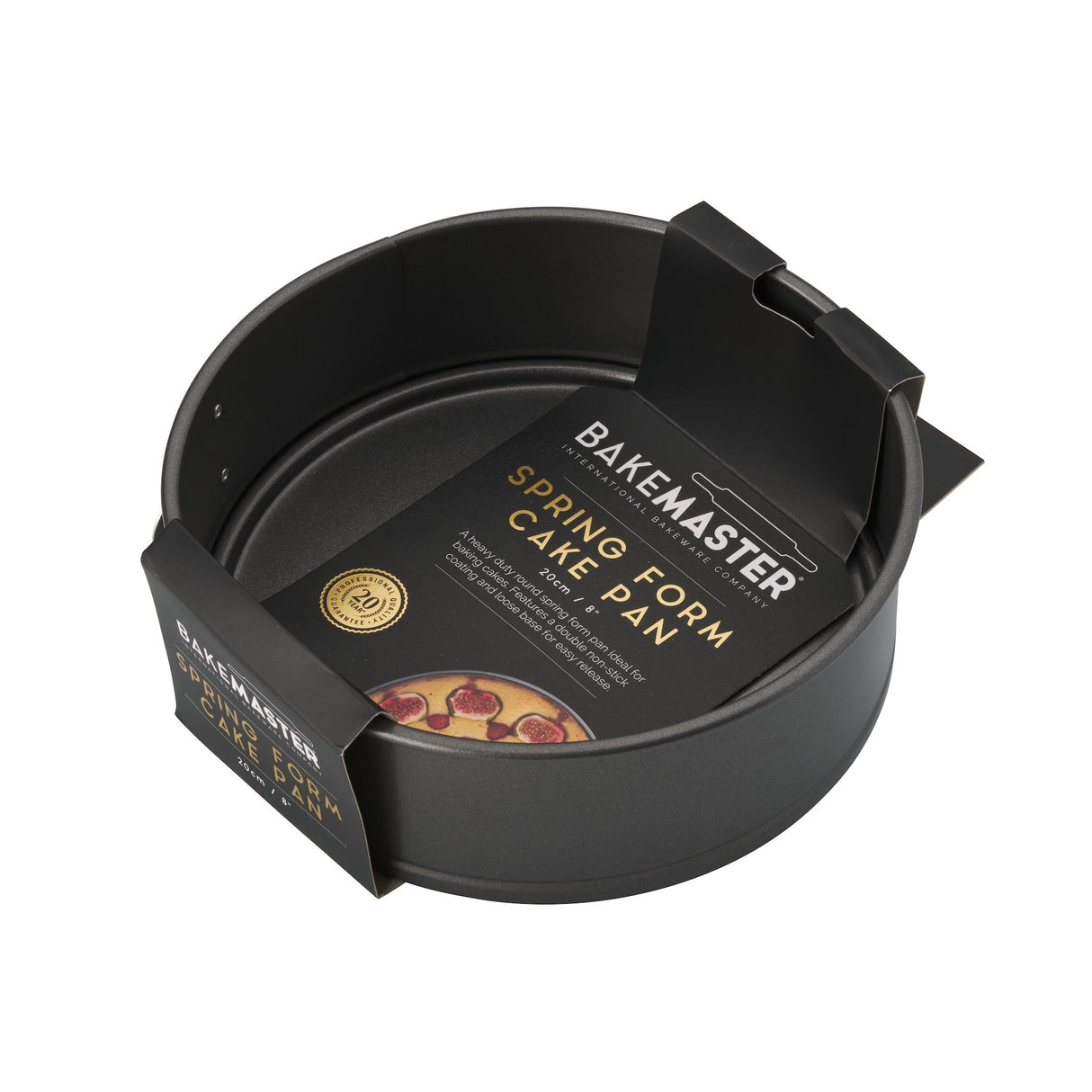 Bakemaster Springform Rnd Cake Pan, 20Ø x 6cm - Non Stick