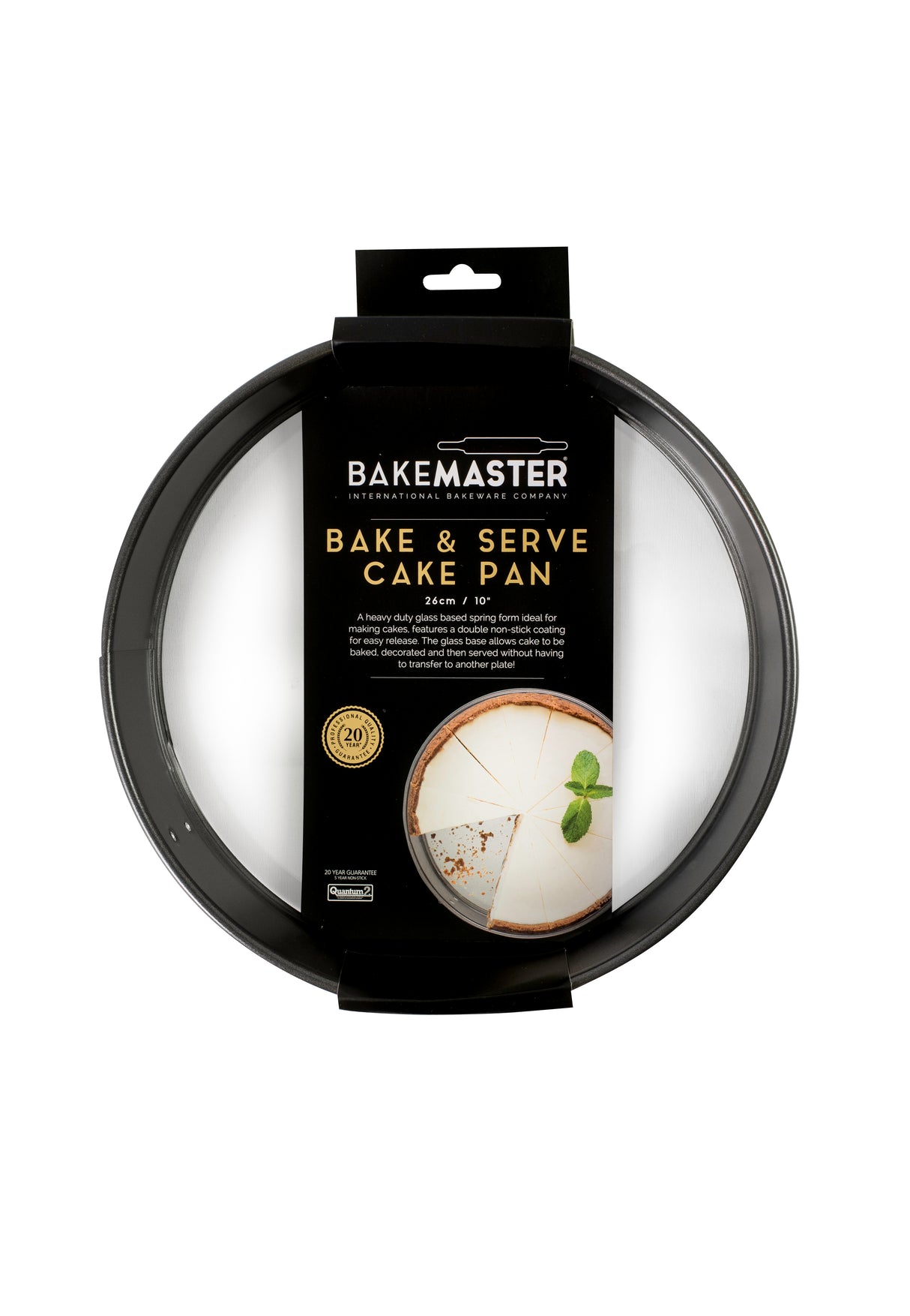 Springform Rnd Cake Pan with Glass Base, 26Ø x 7cm - Non Stick - 40055 (3)