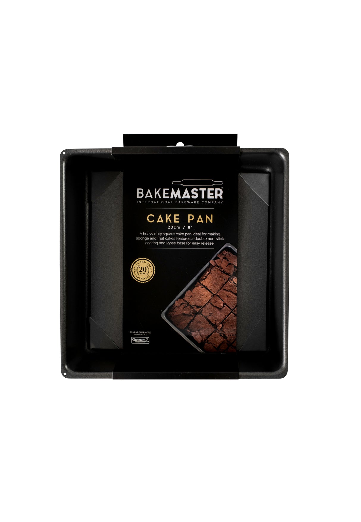 Loose Base Sq Deep Cake Pan, 20 x 20 x 7cm - Non Stick - 40060 (3)