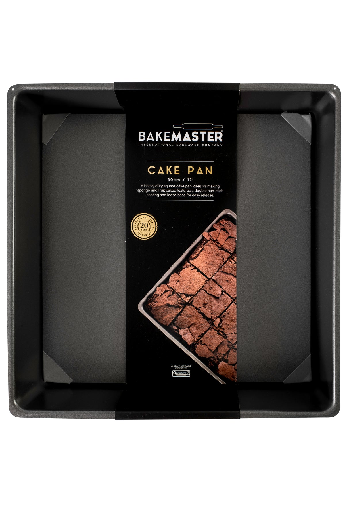 Loose Base Sq Deep Cake Pan, 30 x 30 x 9cm - Non Stick - 40063 (3)