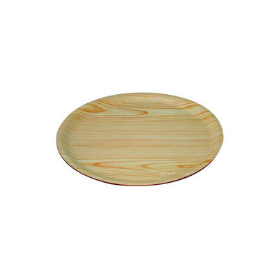 Trenton Round Wooden Serving Tray Collection (Mahogany & Birch Finishes / 330mm, 370mm & 435mm Sizes)