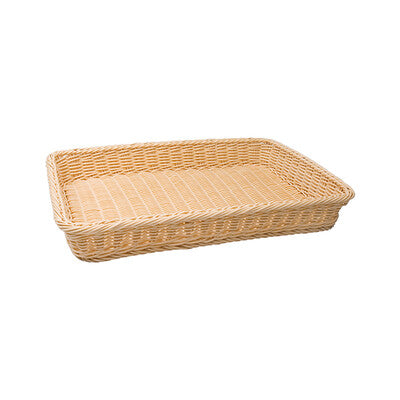 Sunnex Natural Polypropylene Heavy-Duty Rectangular Display Basket Collection (360mm to 530mm Sizes)