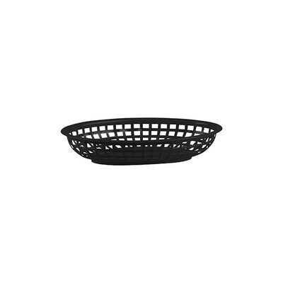 Trenton Polypropylene Oval Fast Food Serving Baskets (240x150x50mm - Black, Red & White) (Set of 36)