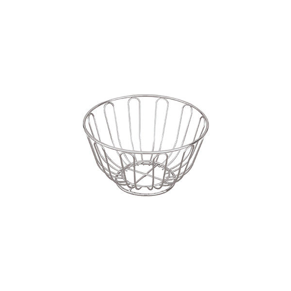 Bread Basket-Chrome | Round | 200X115Mm